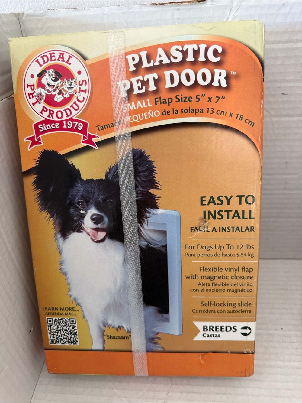 Ideal Pet Products Small Plastic Pet Dog Door Flap Size 5”x7” Terrier Yorkie NEW